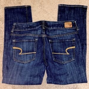 American Eagle Outfitters Artist Crop Dark Wash Jean